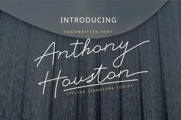 Anthony Houston Font for Creative Makers