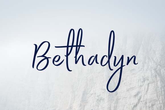 Bethadyn: A Elegant Handwritten Font
