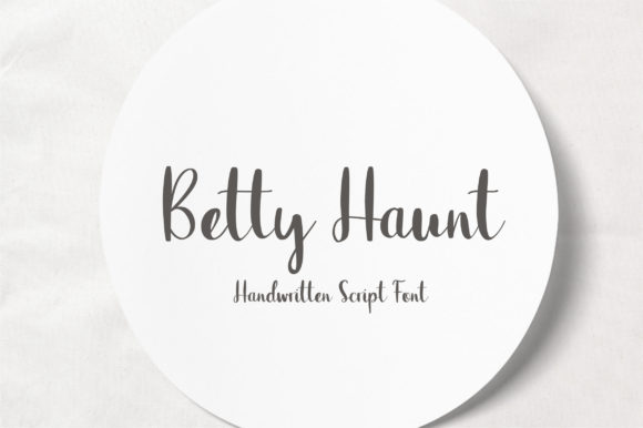 Betty Haunt: A Friendly Handwritten Font for Editorial Charm
