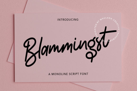 Blammingst: Elegant Script Font