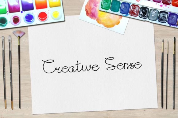 Creative Sense: A Joyful Handwritten Font for Warm Brand Identities