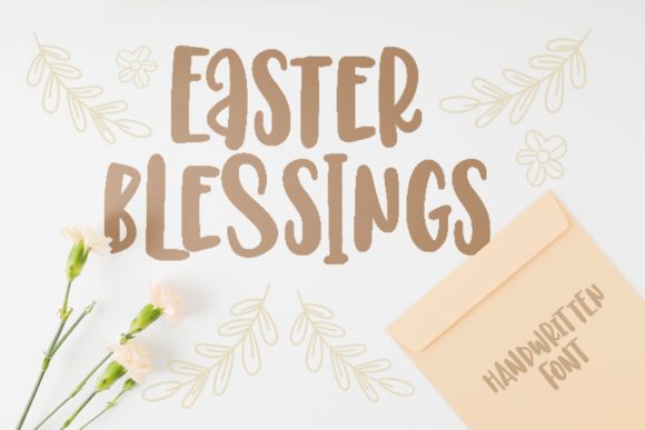 Easter Blessings: A Joyful Display Font for Branding Projects