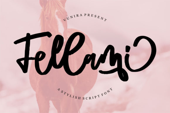 Fellami Font: Elegant Script for Craft Projects
