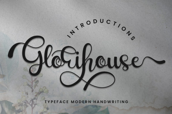 Glorihouse Font: Elegant Script for Crafts