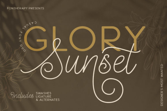 Glory Sunset: A Distinctive Script Font for Editorial Design