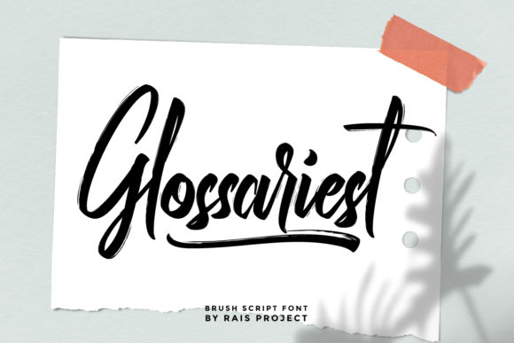 Glossariest: A Bold Handwritten Font for Digital Headlines
