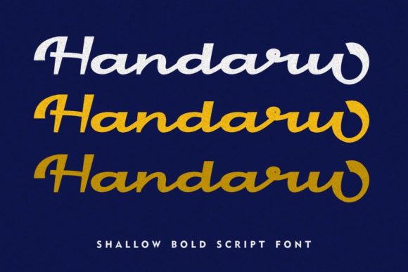 Handaru: A Bold Handwritten Font