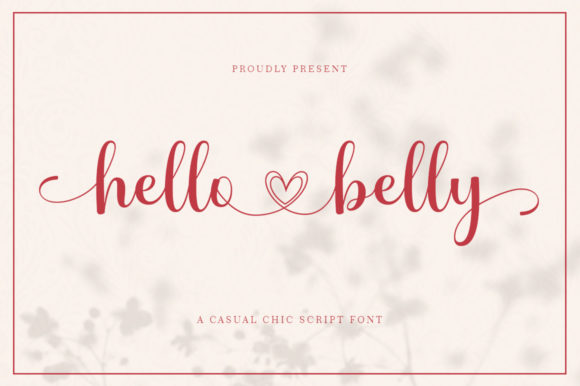 Hello Belly: A Warm, Handwritten Font for Handmade Creators