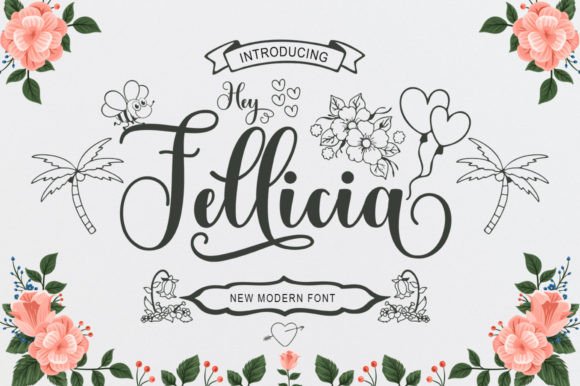 Hey Fellicia: A Whimsical Script Font