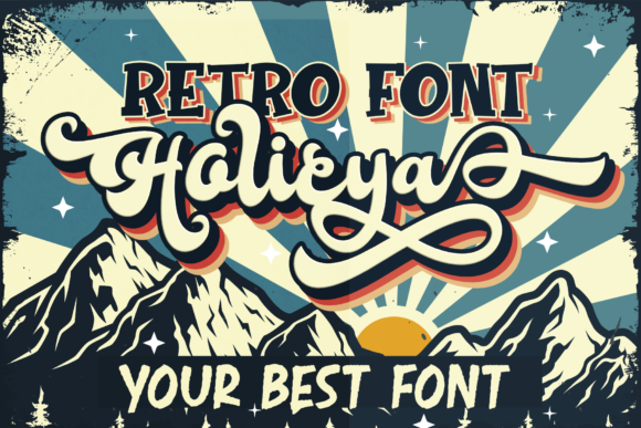 Holicya: A Bold, Retro Script Font for Confident Branding