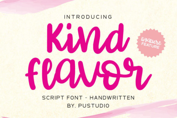Kind Flavor Font for Web Design