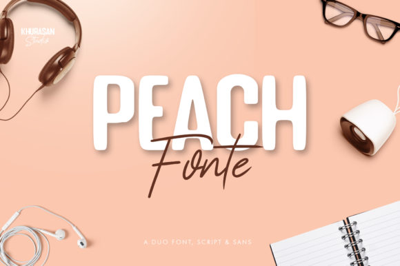 Peach Fonte: A Thoughtful Script & Sans Serif Duo for Editorial Design