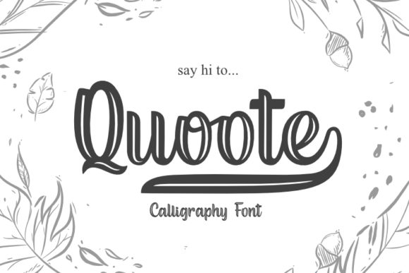 Quoote: A Handwritten Font That Feels Human on Every Screen