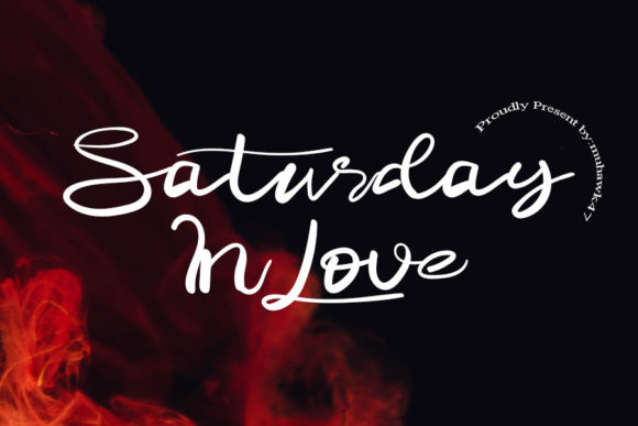 Saturday in Love: A Delicate Script Font for Handmade Brands