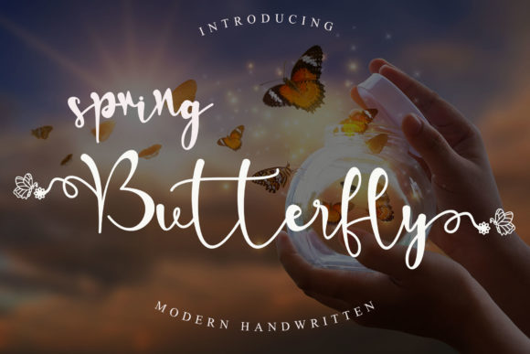 Spring Butterfly Font: A Warm, Recognizable Script for Small Brands