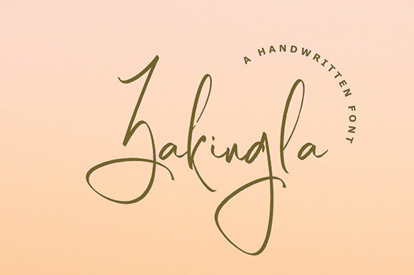 Zakingla: A Romantic Typeface for Web Design